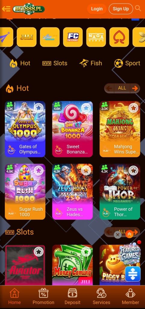 BET888 Game Interface