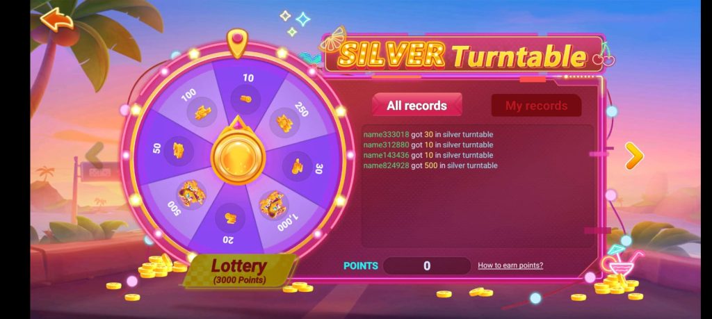 Lottery event