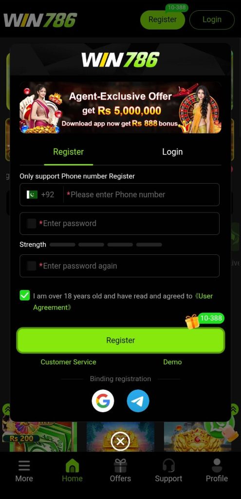 Win786 register