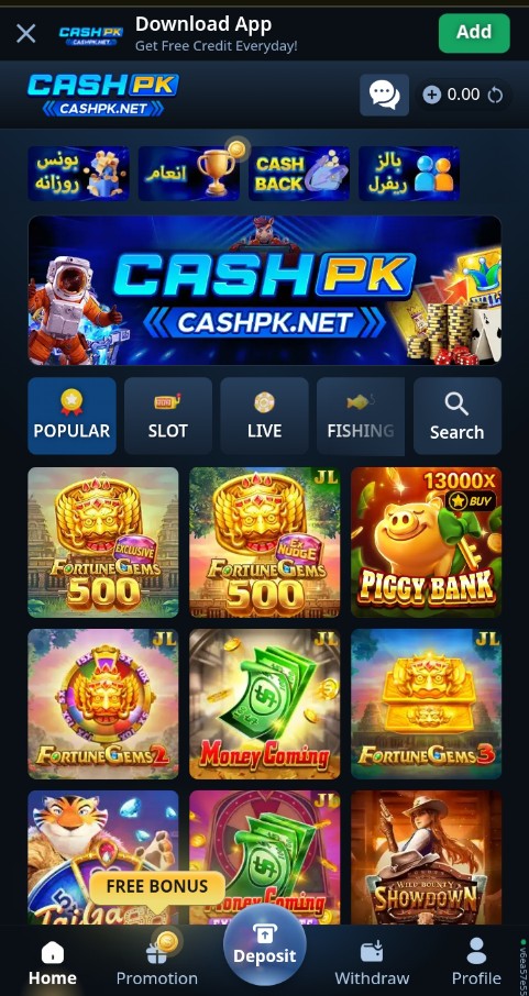 cashpk interface 