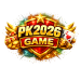 PK2026 Game logo with bold gold design and mobile gaming theme